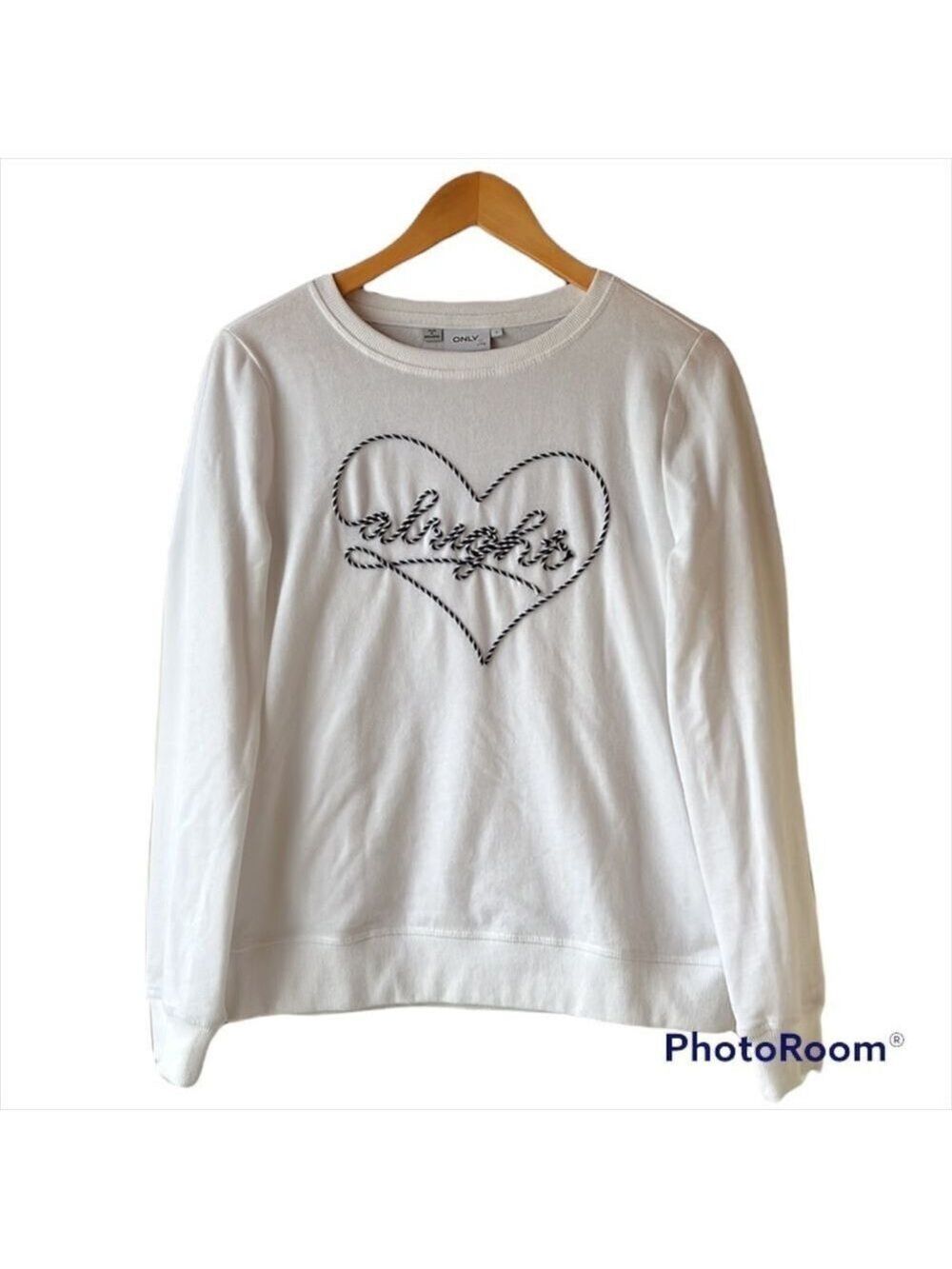 𝅺only Nordstrom White Sweatshirt Size Small - Picture 2 of 7